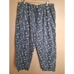 Disney‎ Parks Mens XXL Grey Grumpy Novelty Print Pjs Athlesier Pants
